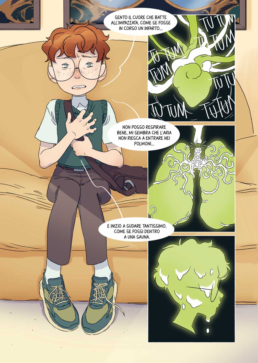 Tavola da "Perché Sei Qui?" di Greta Xella e Francesca Picozzi