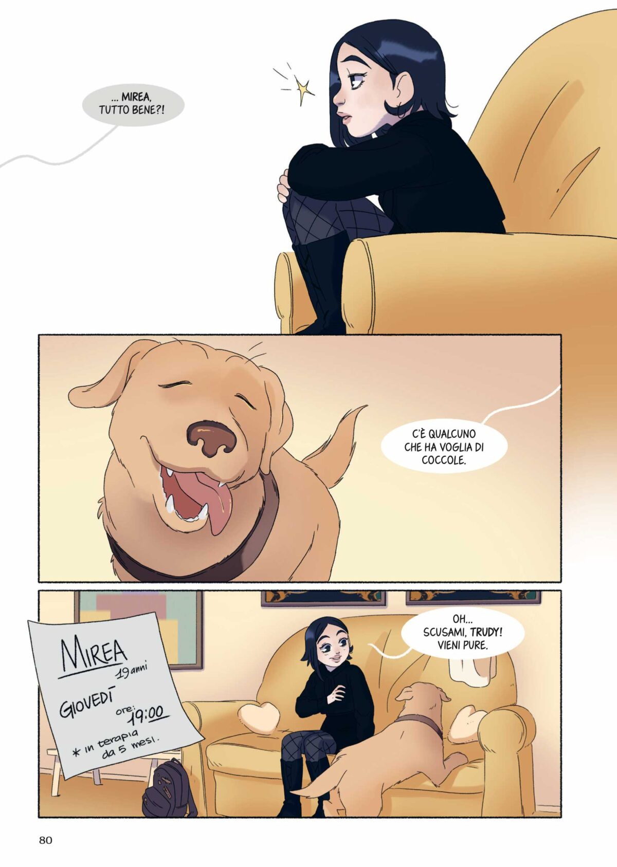 Tavola da "Perché Sei Qui?" di Greta Xella e Francesca Picozzi